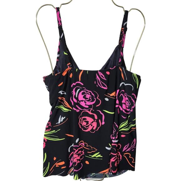 Magicsuit Women's 16W Neon Nature Carma Wrap Tankini Top - Picture 7 of 9